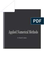 Applied Numerical Methods: Dr. Khaled M. Ahmida
