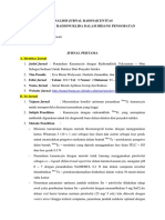 Analisis Jurnal Radioaktivitas untuk Pengembangan Radiofarmaka