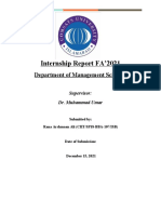 Final Internship Report
