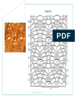 Mypicot: Crochet Stitch Patterns Openwork & Lace #2033: Diagram