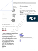 9 Sinif Kimya Atom Modelleri Testi