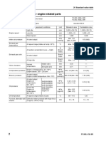 Standard Value Table For Engine Related Parts