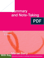 Summary and Note Taking With Key Revised Edition