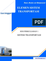 Perkuliahan 1 Sistem Transportasi