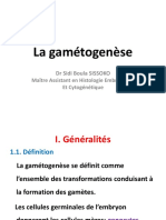 La Gamétogenèse
