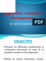 La Première Semaine de Developpement