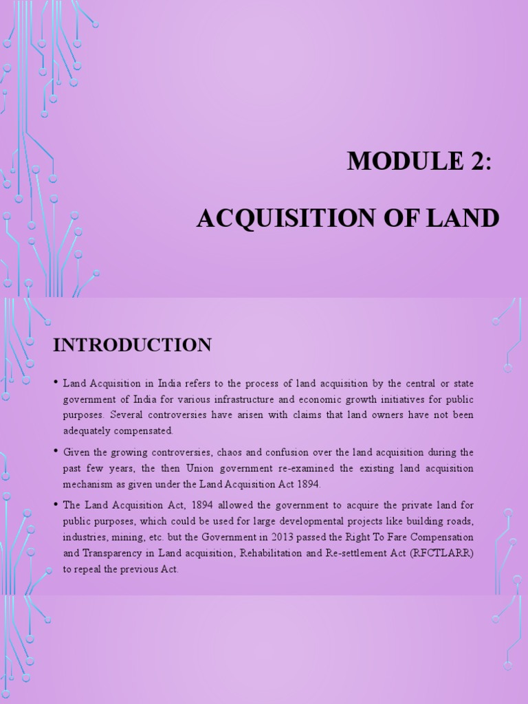 Overview of India's Land Acquisition Acts | PDF | Government | Justice