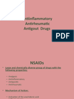 Antiinflammatory Antirheumatic Antigout Drugs