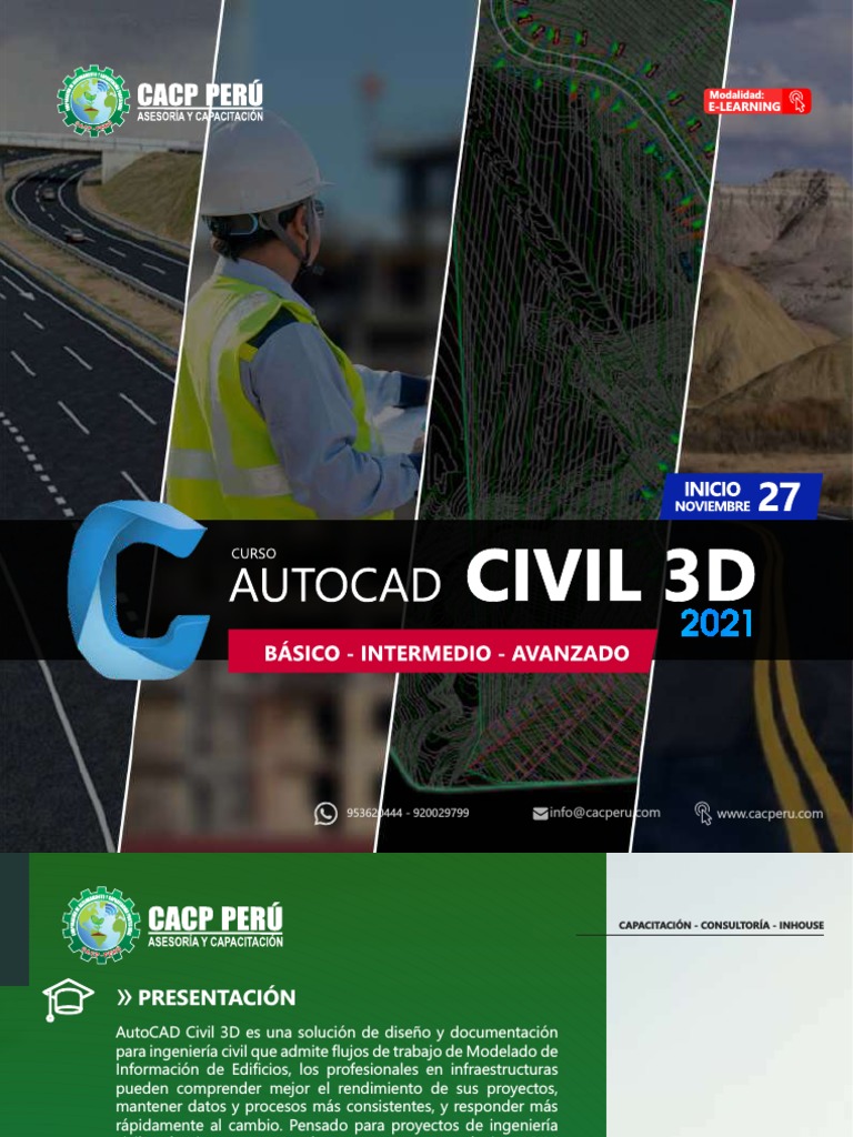 Autocad Civil 3D 2021 | PDF | Ingeniería | Ingeniero civil