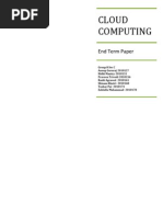 Cloud Computing: End Term Paper