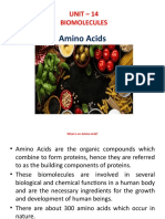 Amino Acids: UNIT - 14 Biomolecules