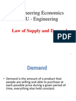 Engineering Economics SIU - Engineering: Law of Supply and Demand