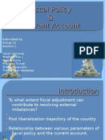 Fiscal Policy & Current Account