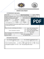 Annual Course Report: A) Administrative Information