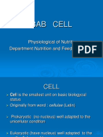 Bab Cell: Physiological of Nutrition Department Nutrition and Feed Technology