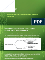 STATISTIKA Pokazatelji Statistickih Serija Mere Varijacija