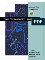 Engineering Physics Lab Manual: Academic Year