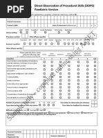 DOPS Assessment Form Guide | PDF | Informed Consent | Simulation