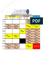 EDT Cours TD SMP3