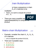 Matrix Chain Ordering