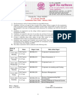 BCom Sem III Jan 2022 Examinations