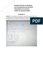 Termodinâmica dos Sólidos - Atividade 1.2