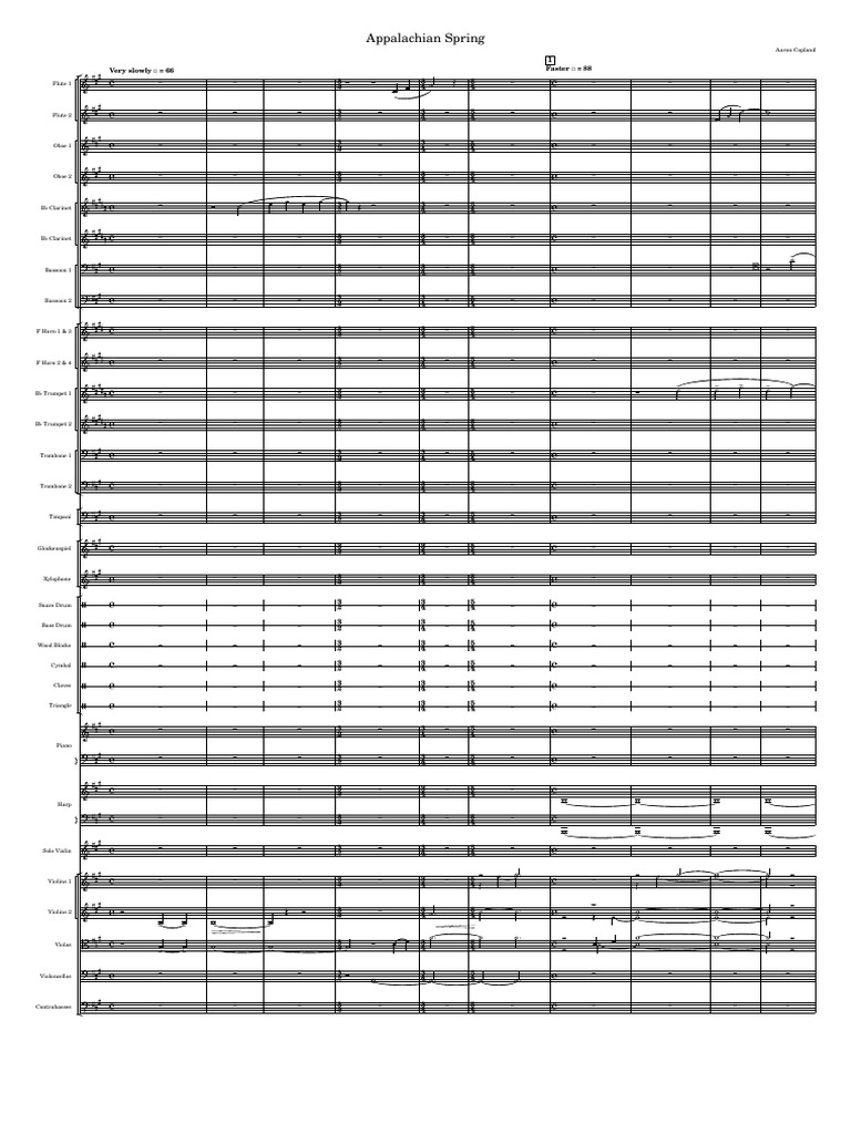 Appalachian Springs PDF Musical Instruments Classical Music
