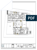 Plano de planta de apartamento con 4 dormitorios y 3 baños