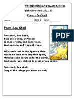 17.sea Shells - Poem
