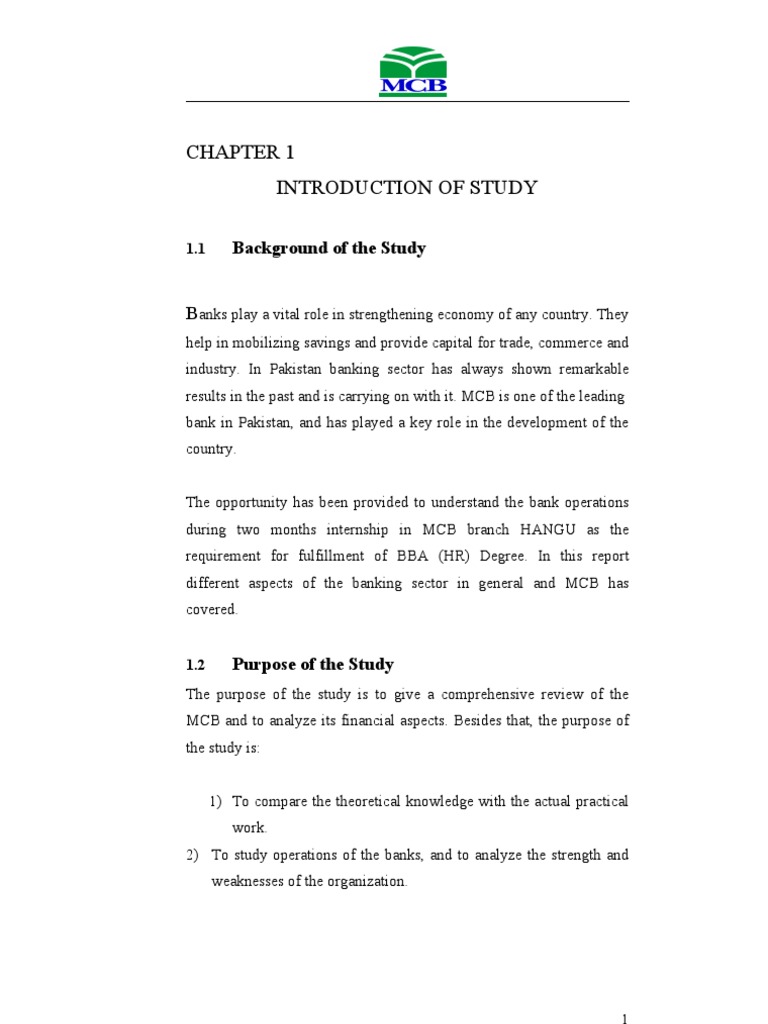 Mcb Report Pdf Letter Of Credit Computer Network