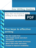 Five Keys to Effective Writing