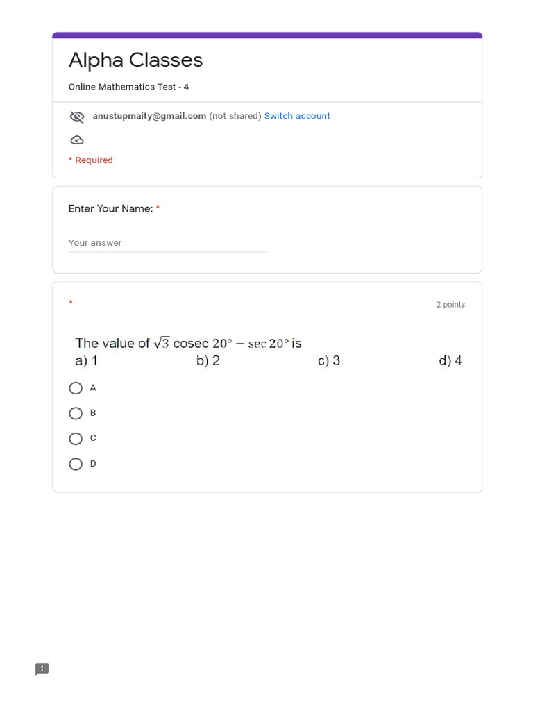Alpha Classes: Enter Your Name | PDF