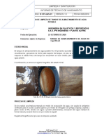 Informe de Servicio de Limpieza de Tanque de Almacenamiento de Agua Potable #03