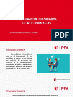 Tema 6. Investigación Cuantitativa. Fuentes Primarias