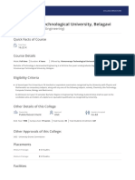 VTU Belagavi Aeronautical Engineering Brochure