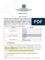 Chamada Pública Cursos Assistente Administrativo, Agricultor Familiar e Produtor Agropecuário