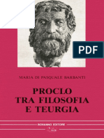 Maria Di Pasquale Barbanti - Proclo Tra Filosofia e Teurgia (1993, Bonanno)