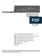 Troubleshooting: Operating Instructions