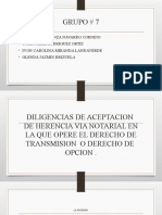 Diligencias de Aceptacion de Herecia Con Derecho de Opcion