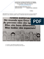 TRABALHO DE RELIGIÃO 3 Ano @