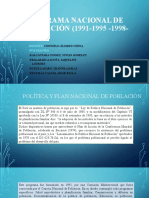 Programa Nacional de Población (1991-1995 - 1998-2002)