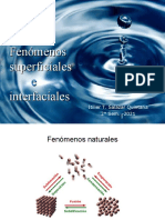 Progrema TEMA I. FENOMENOS DE SUPERFICIE