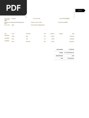 Commercial Invoice