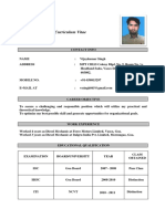 Curriculum V Curriculum Vitae