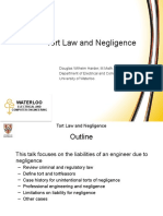 Tort Law and Negligence: Waterloo
