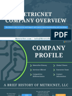 Metricnet Company Overview: The Global Leader in Service and Support and Contact Center Benchmarking and Consulting