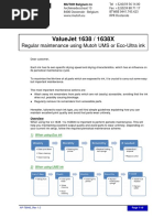 Periodical Maintenance When Using A VJ 1638 1638X