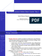 Actuarial Science Online Short Course- Day 1 Teori Bunga