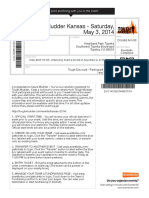 Tough Mudder Kansas - Saturday, May 3, 2014: Please Print and Bring With You To The Event