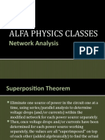 Alfa Physics Classes: Network Analysis
